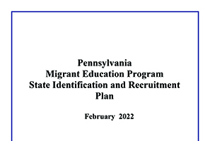 cover Pennsylvania MEP State Identification and Recruitment Plan